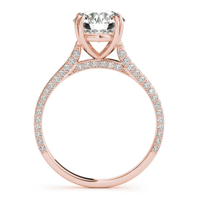 14K Rose Gold 1.5 ctw Diamond Engagement Ring