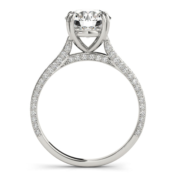 1.0 CT Round Diamond Single Row Ring