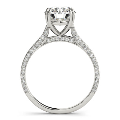 1.0 CT Round Diamond Single Row Ring
