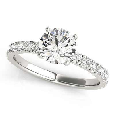 1 CT Round Diamond Engagement Ring