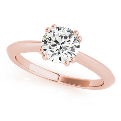 14K Rose Gold 1 CT Diamond Engagement Ring