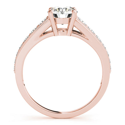 14K Rose Gold 1 CT Diamond Engagement Ring