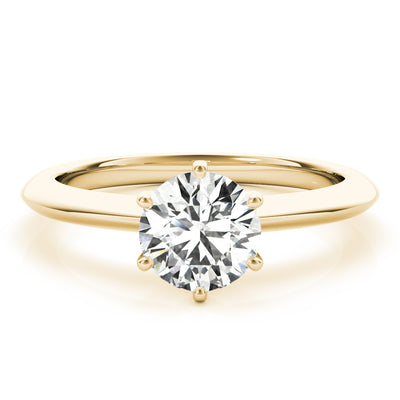 14K Yellow Gold 1 CT Diamond Engagement Ring