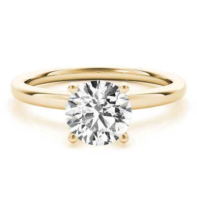 18K Yellow Gold 1 CT Diamond Engagement Ring