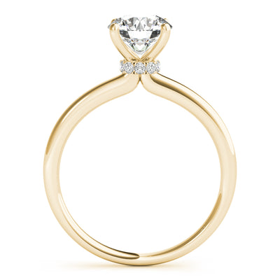 18K Yellow Gold 1 CT Diamond Engagement Ring