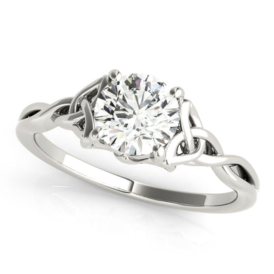 0.47 CT Round Diamond Solitaire Engagement Ring