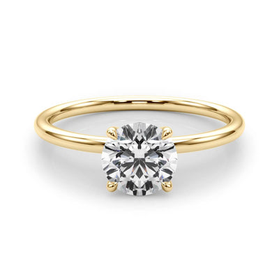 14K Yellow Gold 1ct Diamond Solitaire Engagement Ring