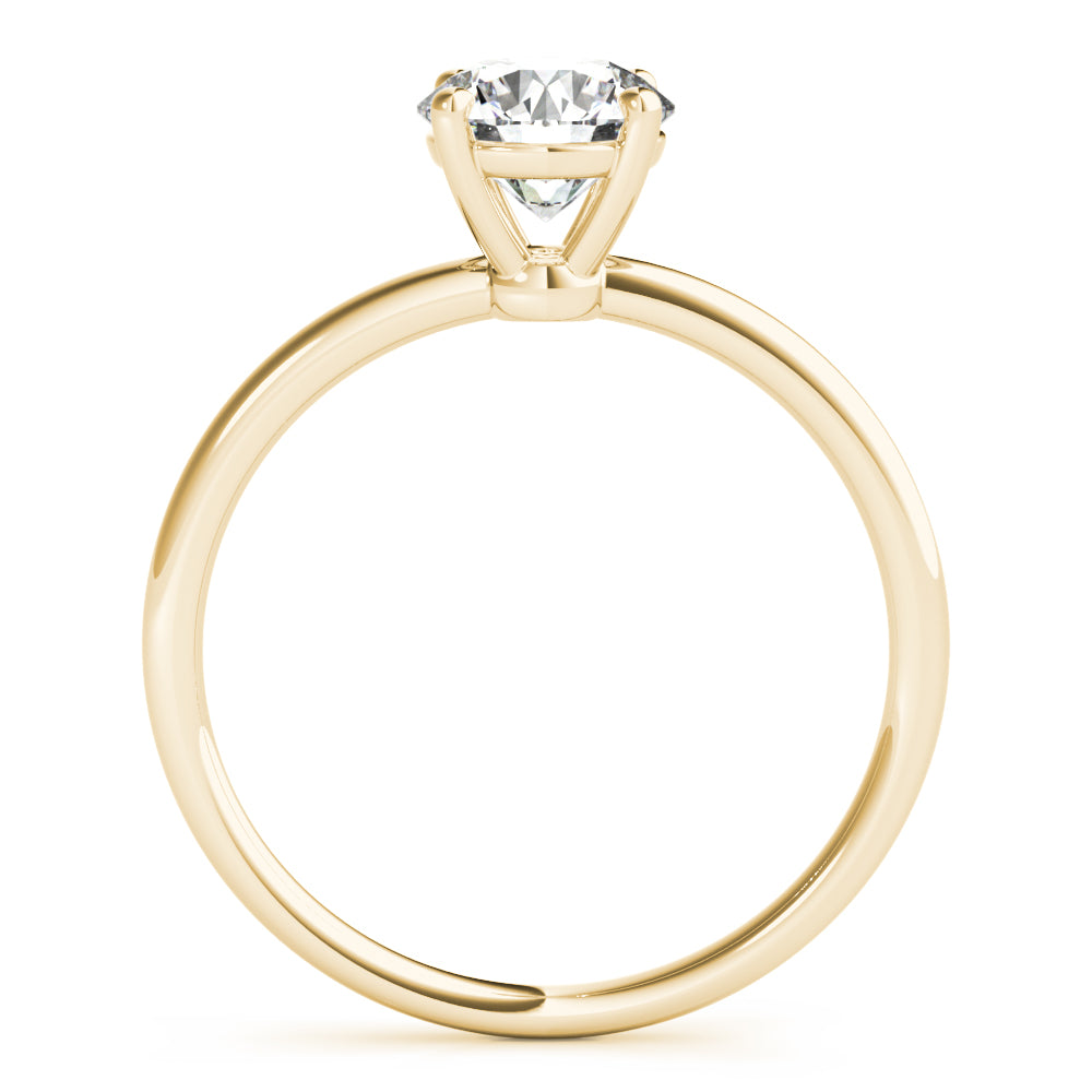 14K Yellow Gold 1ct Diamond Solitaire Engagement Ring