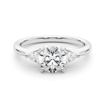1.0 CT Round Diamond Three Stone Ring