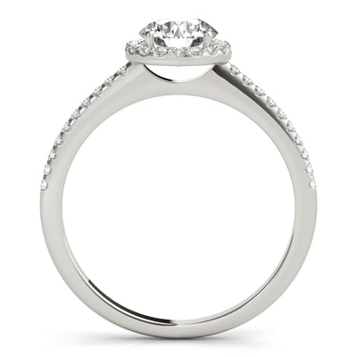 Round Diamond Halo Engagement Ring