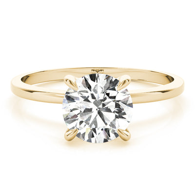 18K Yellow Gold 1 CT Diamond Halo Engagement Ring