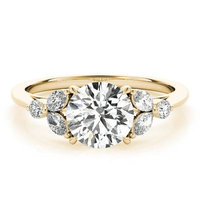 14K Yellow Gold Diamond Engagement Ring 1.33ctw