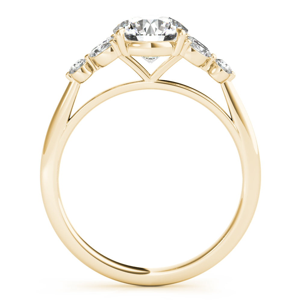 14K Yellow Gold Diamond Engagement Ring 1.33ctw