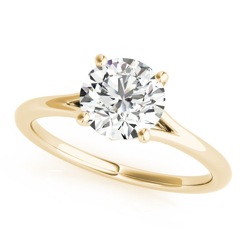 18K Yellow Gold 1ct Diamond Solitaire Engagement Ring