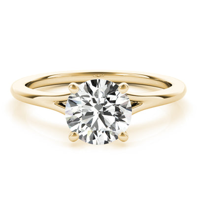 18K Yellow Gold 1ct Diamond Solitaire Engagement Ring