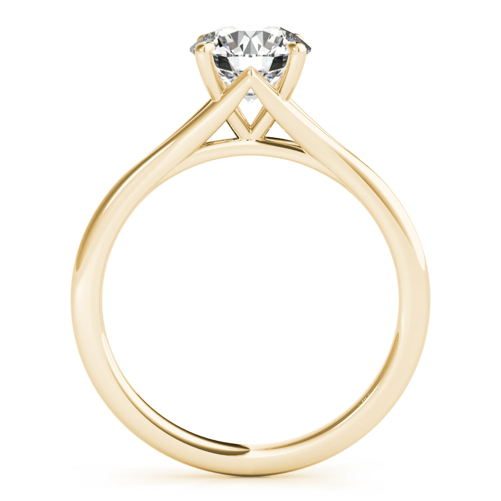 18K Yellow Gold 1ct Diamond Solitaire Engagement Ring