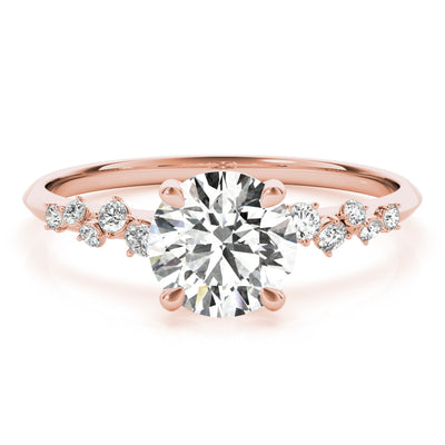 14K Rose Gold 1ct Diamond Engagement Ring