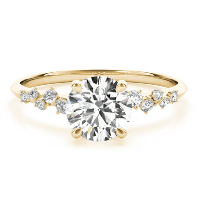 14K Yellow Gold 1 CT Diamond Engagement Ring