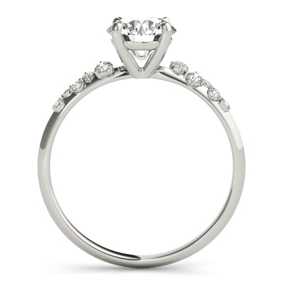 14K Gold Round Diamond Engagement Ring