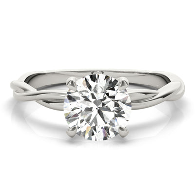 1.0 CT Round Diamond Solitaire Engagement Ring