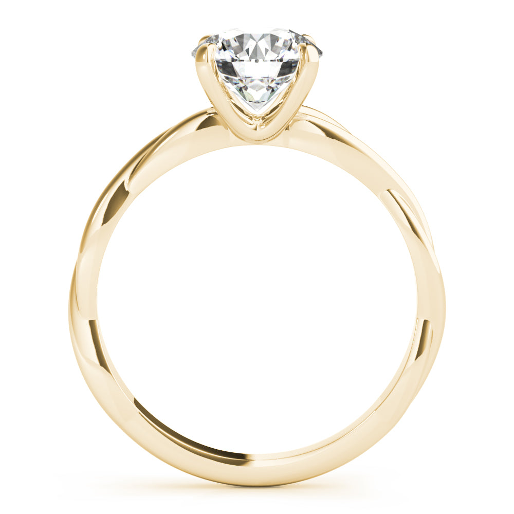 1ct Diamond 18K Yellow Gold Solitaire Engagement Ring