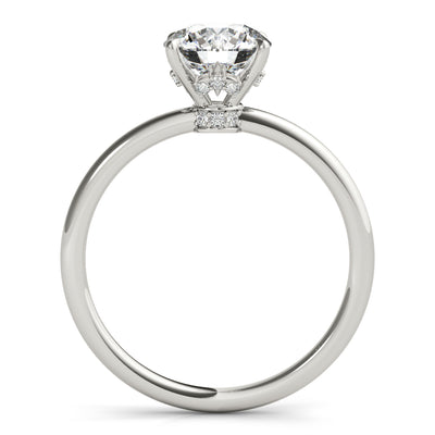 Round Diamond Halo Engagement Ring
