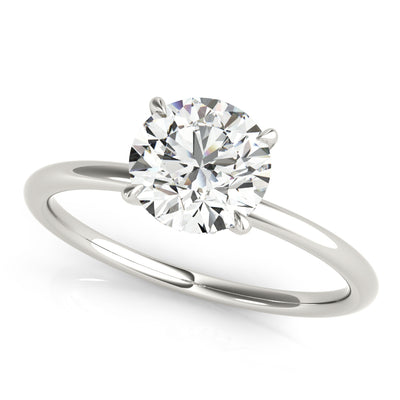 Round Diamond Halo Engagement Ring