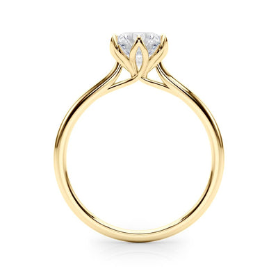 14K Yellow Gold 1ct Diamond Solitaire Engagement Ring