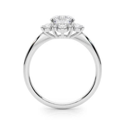 Round Diamond Halo Engagement Ring | 1.0 CT
