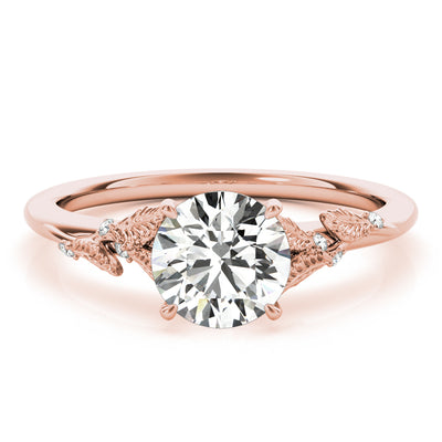 14K Rose Gold 1 CT Diamond Engagement Ring