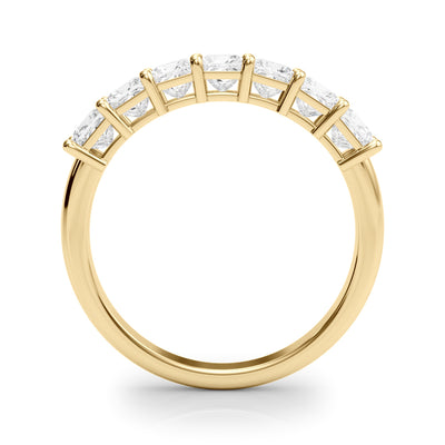 14K Yellow Gold Square Diamond Wedding Ring