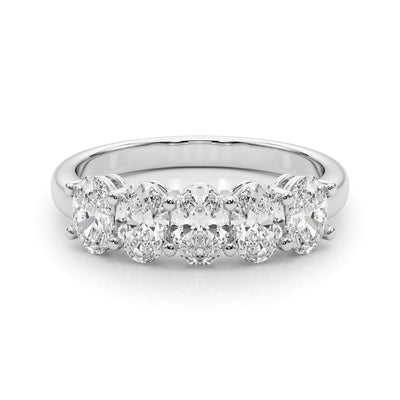 Oval Diamond Multi-Stone Wedding Ring