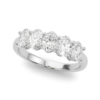 Oval Diamond Multi-Stone Wedding Ring