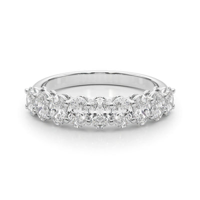 Oval Diamond Multi-Stone Wedding Ring