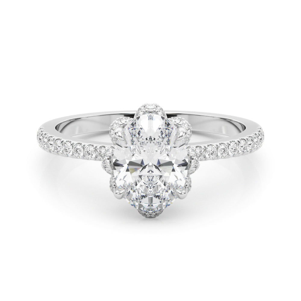 Halo Diamond Engagement Ring