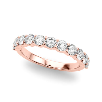 14K Rose Gold 1 CT Diamond Wedding Band