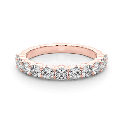 14K Rose Gold 1 CT Diamond Wedding Band