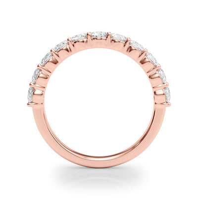 14K Rose Gold 1 CT Diamond Wedding Band