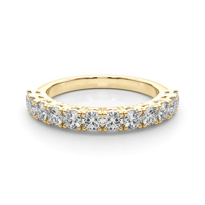 18K Yellow Gold Multi-Diamond Wedding Band