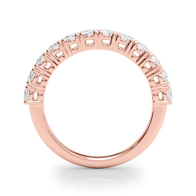 1 CT TW Rose Gold Diamond Wedding Band