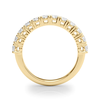 18K Yellow Gold Multi-Diamond Wedding Band