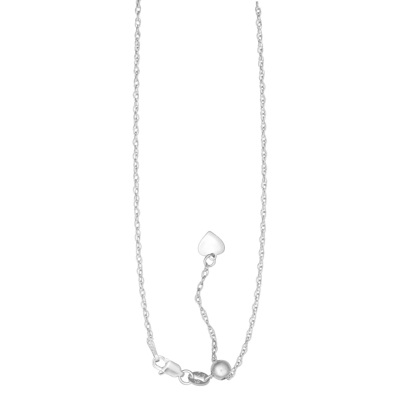 Silver 1.5mm Adjustable Loose Rope Chain