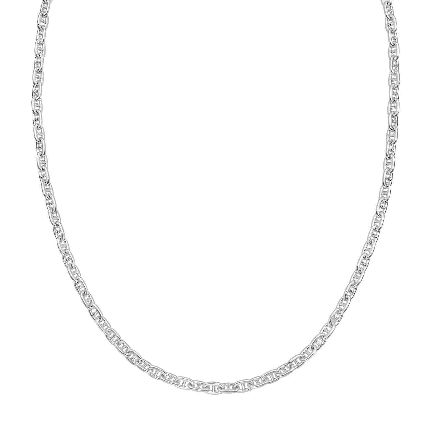 Silver 4.35mm Anchor Chain