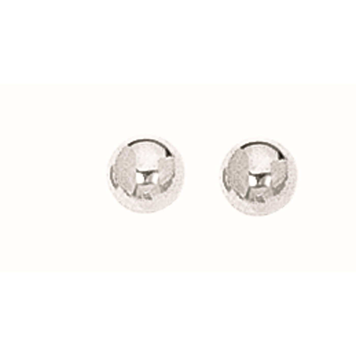 Silver 5MM Ball Earring