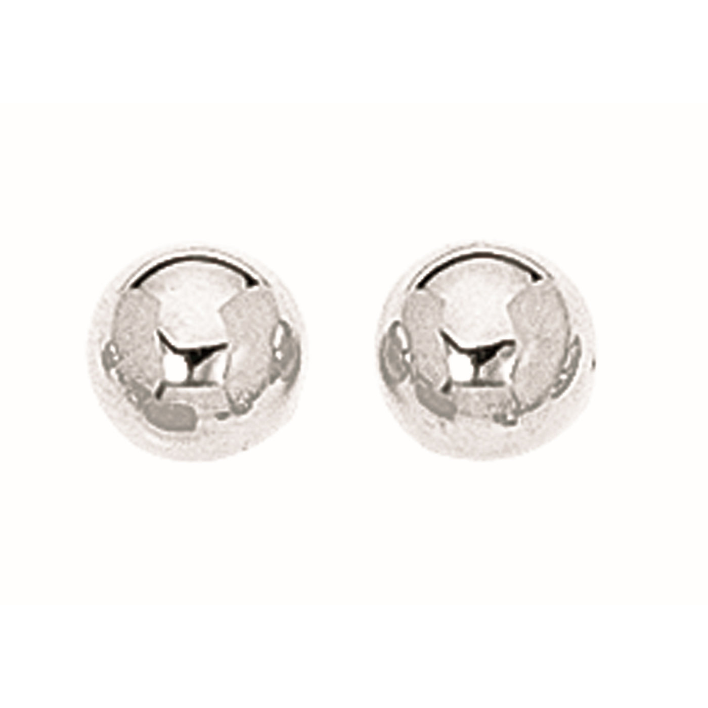 Silver 8MM Ball Earring