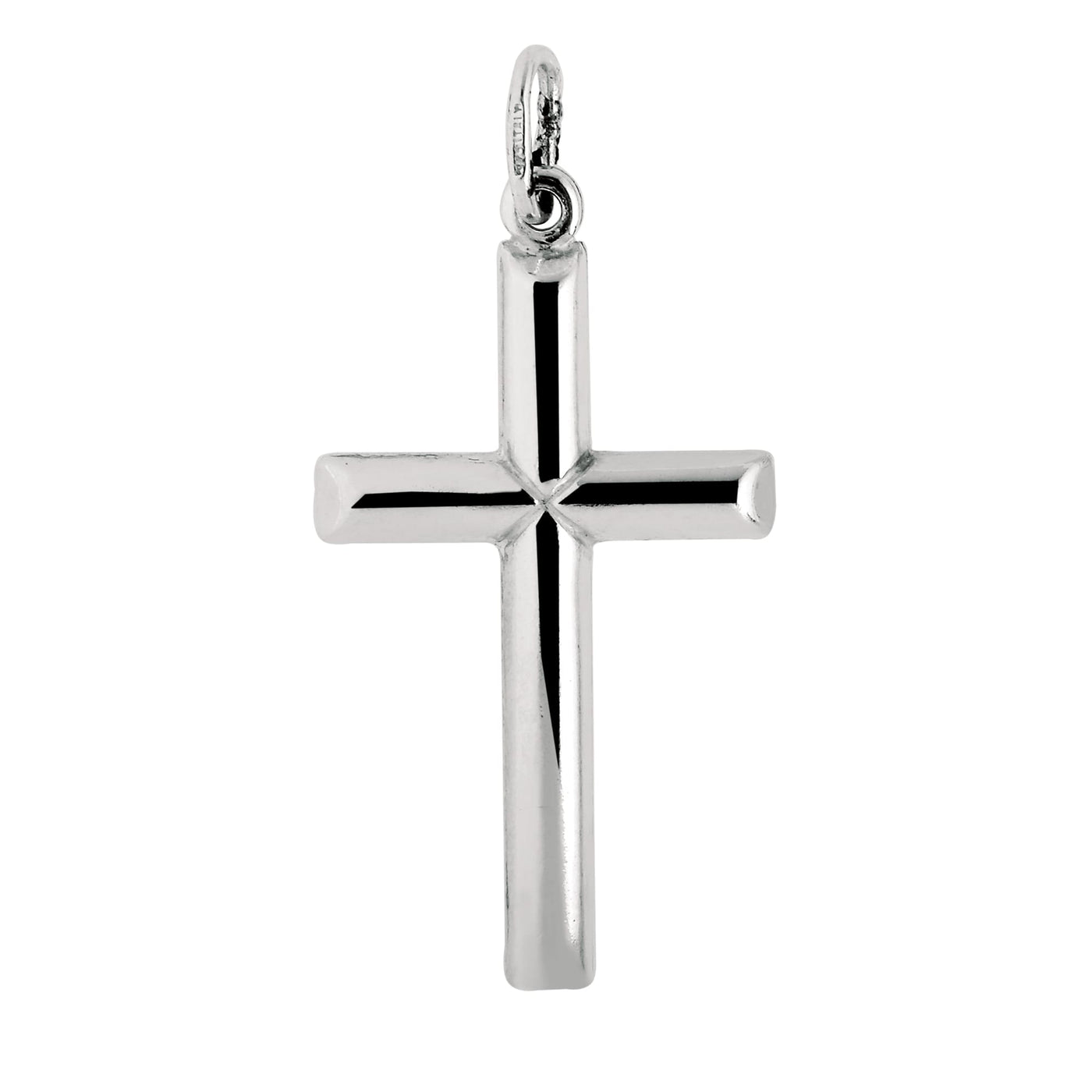 Silver Polished Cross Pendant