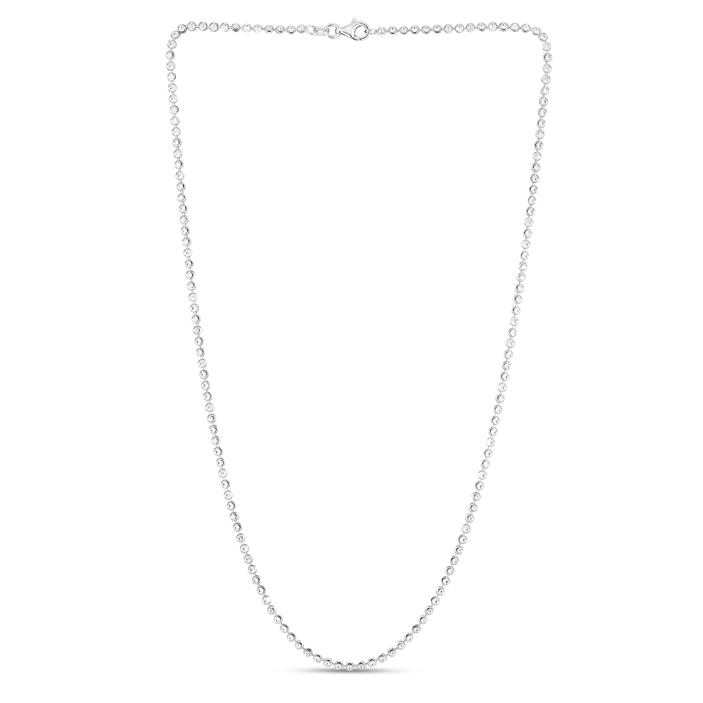 Sterling Silver 2.5mm Moon-cut Bead Chain