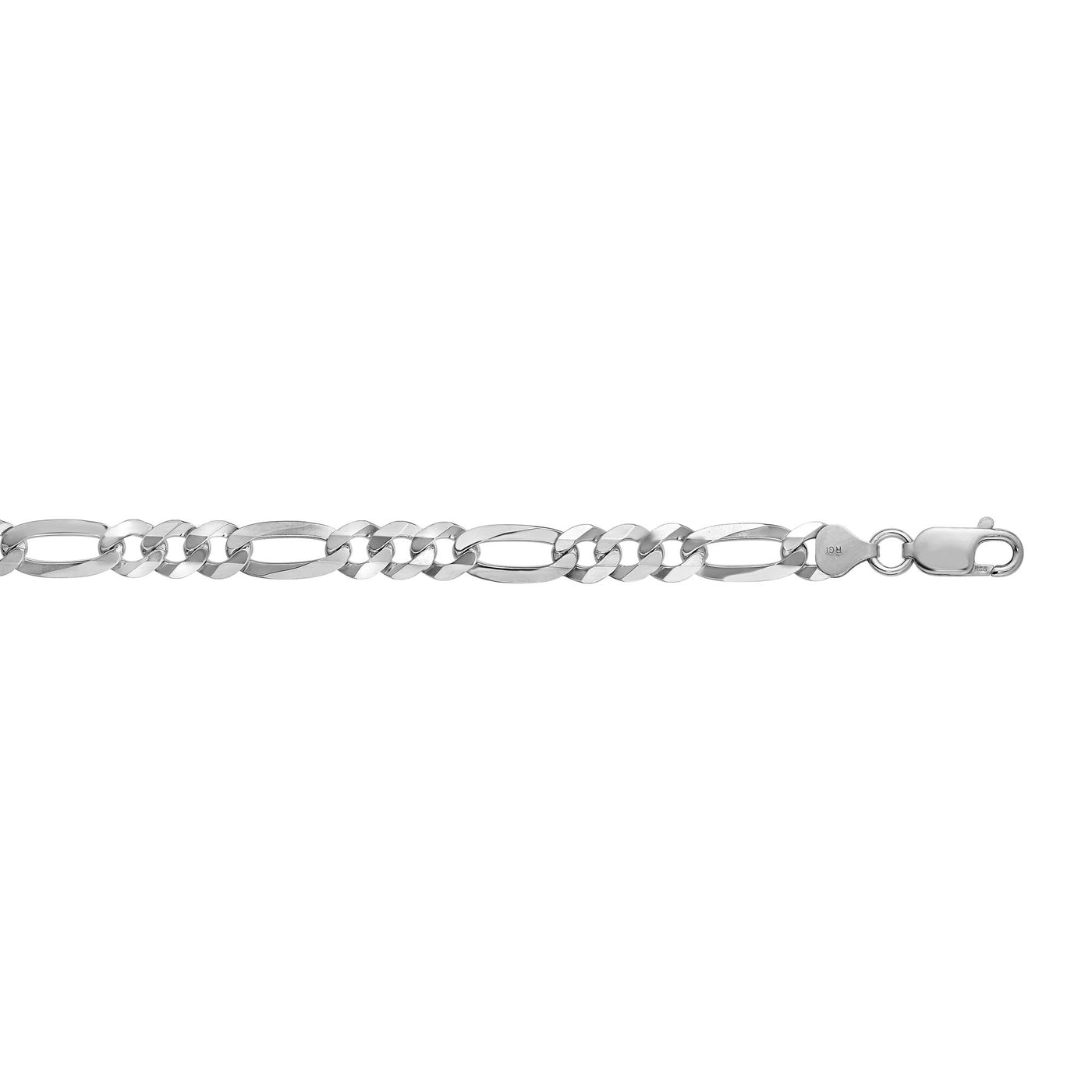 Silver 7.8mm Figaro Chain