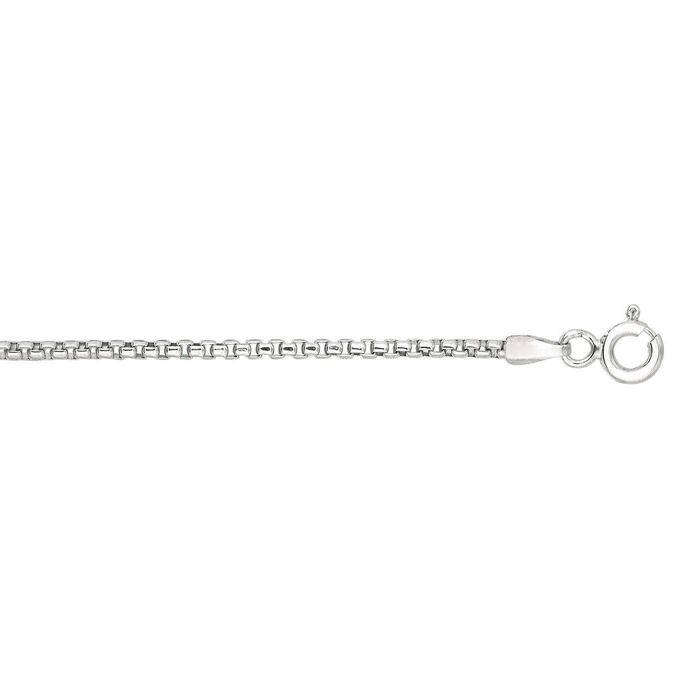 Silver 1.1mm Round Box Chain