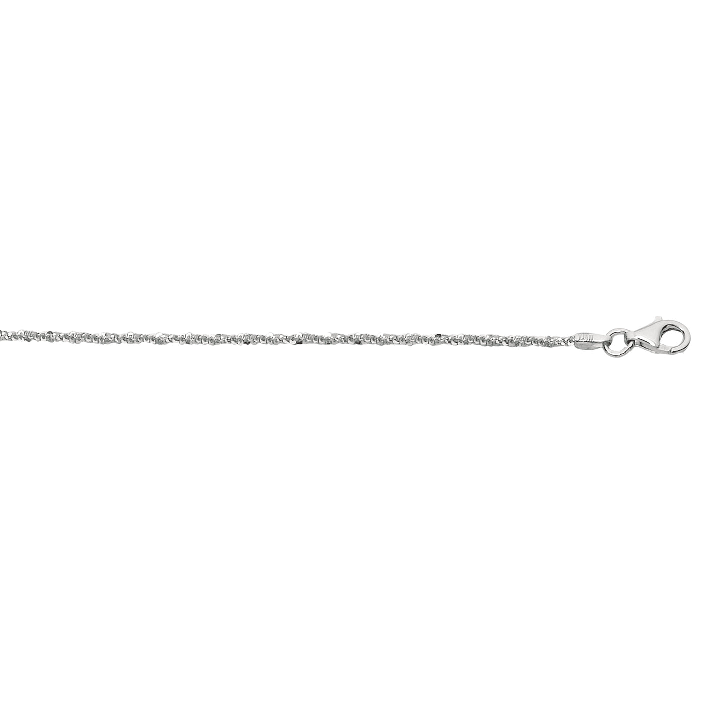 Silver 1.6mm Sparkle Chain